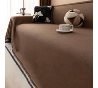 Waterproof Sofa Cover for Pets, L-Shape Stretch Velvet, Non-Slip, Washable, 1-5 Seater, Winter Cozy 90 * 90 cm / 35.43 * 35.43 inch Mocha-Brown 180×130cm