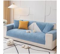 Waterproof Sofa Cover L-Shaped Couch Slipcover for 1/2/3/4 Seater Non-Slip Sofa Protector Universal Couch Throw Eco-Friendly Fabric Blue 90x210cm