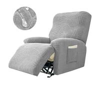 Waterproof Sofa Cover Relaxsofa Slipcover Lazy Chair Protector Solid Color Cushion Cover for 1/2/3/4 Seater Leaf Pattern Furniture Shield