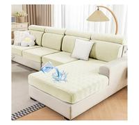 Waterproof Sofa Covers 2/3 Seater & Corner Sofa Spill-Proof Reversible Stretch Couch Covers | Elastic Cushion Covers for Living Room Furniture Protector L Shape, Chair (Beige,3 Seat)
