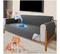 Waterproof Sofa Covers, Universal Non-Slip Slipcovers for 1/2/3/4 Seater, Washable Sofa Protector with Elastic Strap, Ideal for Kids and Pets