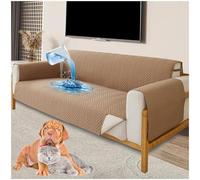 Waterproof Sofa Covers, Universal Non-Slip Slipcovers for 1/2/3/4 Seater, Washable Sofa Protector with Elastic Strap, Ideal for Kids and Pets