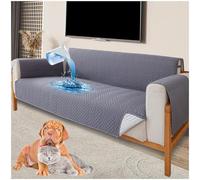 Waterproof Sofa Covers, Universal Non-Slip Slipcovers for 1/2/3/4 Seater, Washable Sofa Protector with Elastic Strap, Ideal for Kids and Pets
