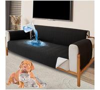 Waterproof Sofa Covers, Universal Non-Slip Slipcovers for 1/2/3/4 Seater, Washable Sofa Protector with Elastic Strap, Ideal for Kids and Pets