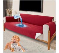 Waterproof Sofa Covers, Universal Non-Slip Slipcovers for 1/2/3/4 Seater, Washable Sofa Protector with Elastic Strap, Ideal for Kids and Pets