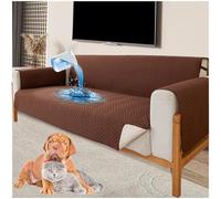 Waterproof Sofa Covers, Universal Non-Slip Slipcovers for 1/2/3/4 Seater, Washable Sofa Protector with Elastic Strap, Ideal for Kids and Pets