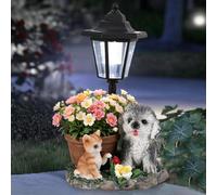 Waterproof Solar Animal Statue Lantern for Garden Ornament Decor
