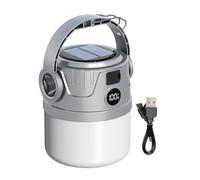 Waterproof Solar Lantern for Camping and Outdoors 10x18.8cm Rechargeable LED Flashlight for Camping Compact Light Multifunctional for Outdoor Home and Night Work