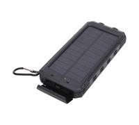 Waterproof Solar Panel - Solar Charger Bank | Portable Charger for Phones, Multipurpose 20000mAH Wireless Fast Charging Device with Portable Flashlight for