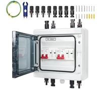 Waterproof Solar Photovoltaic Combiner Box with Circuits Breaker Surges Protector Quick Connecting Component Photovoltaic Combiner Box