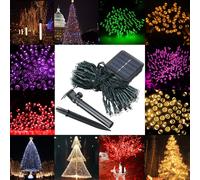 Waterproof Solar Powered 12M 100LED String Fairy Light Garden Party Christmas Decor