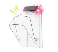 Waterproof Solar Powered Anti-Theft Alarm Bracket, with Magnetic Trigger and Rotating Cover for Outdoor or Indoor Video Doorbells