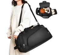 Waterproof Sports Bag | Basketball Equipment Bag | Large Capacity Travel Fitness Organizer with Shoe Compartment for Running Basketball