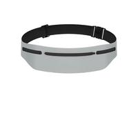 Waterproof Sports Waist Bag with 3 Compartments, Adjustable 7.5 Inch Phone Holder, Reflective Running Belt for Men & Women - Black/Pink/Grey/Sky Blue/Dark Grey