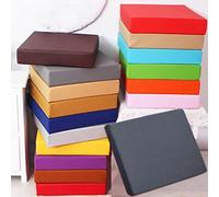 Waterproof Square Cushion for Indoor & Outdoor Use Thick 3/5/8/10 cm Garden Seat Pad 45 x 45 x 3 cm Dark Grey Comfortable Seating Mat