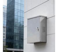 Waterproof Stainless Steel Electrical Enclosure Box WallMounted Junction Box with Lock & Key Removable Mounting Plate for Indoor/Outdoor Project Use (50x18x40cm)