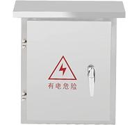 Waterproof Stainless Steel Junction Box - Outdoor Wall-Mounted Electrical Enclosure With Hinged Lid & Mounting Plate For Secure Wiring Solutions,A Color-300 * 250 * 150 mm