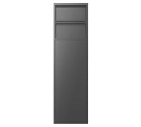 Waterproof Stainless Steel Shower - Built-in Sto for Toiletries, Shampoo & Toilet Paper - Flexible Wall rt - Gray (23.4 x 17.8 x 12.1 cm) - Perfect for Bathroom nizat