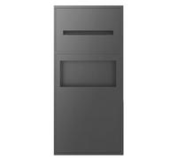 Waterproof Stainless Steel Shower - Built-In Sto for Toiletries, Shampoo & Toilet Paper - Flexible Wall rt - Gray (23.4 x 17.8 x 12.1 cm) - Perfect for Bathrooms