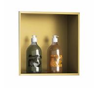 Waterproof Stainless Steel Shower Caddy - Recessed Bathroom Organizer for Hotels & Home, Ideal for Storing Toiletries & Accessories