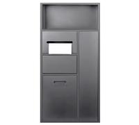 Waterproof Stainless Steel Shower Shelf - Embedded Sto for Bathroom tials, Modern Design, Rust-Resistant nizer, Space-Saving Solut