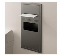 Waterproof Stainless Steel Shower Shelf with Trash Can, Wall-Mounted Bathroom nizer Caddy for Efficient Storage and Space-Saving Solutions in Your Bathroom