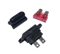 Waterproof Standard Middle Fuse Holder Set, 10 Sets, ATC ATO Blade Fuse Compatible 5A-40A, for Car, Boat, Truck (20A)