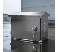 Waterproof Steel Electrical Enclosure Box with Mounting Plate, Locking Handle, Wall Mount Junction Box for Indoor Outdoor Use