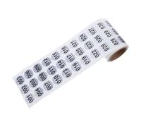 Waterproof Stickers Labels Round Number 1-500 Pet Roll