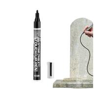 Waterproof Stone Restoration Paint Pen System, Quick Dry Tombstone Repair Marker Kit, Faded Inscription Lettering Renewal Tool, Memorial Ceramic Engraving Accessory, For Home Use 0.78x0.78x5.5inch