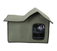 Waterproof Stray Cat House - Outdoor Cat House Waterproof, Household Dog House | Waterproof Stray Cat House Foldable Outdoor Dog Kennel with Stairs, Pet Rainproof Dog Kennel Cat House Villant Give a