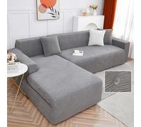 Waterproof Stretch Sofa Cover for 3/2/4 Seat Sofas with Left/Right Chaise Lounge Soft Fabric Armrest Protector Universal Fit Furniture Protector Stylish Home Decor