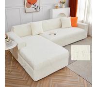 Waterproof Stretch Sofa Cover for 3/2/4 Seater with Left/Right Chaise Lounge Soft Fabric Armrest Protector Universal Fit Furniture Protector Stylish Home Decor