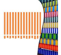 Waterproof Stripe Patio Awning Replacement Fabric - Manual Awning Top Cover in Orange Various Sizes 5' to 20' -Canvas for Outdoor Shade (12x9.8ft/3.65x3m)