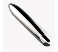 Waterproof Strong Shock Mini Size Travel Bullet Tool Makes Life More Happiness, Quiet 10 Modes Powerful, Handheld Small Bullet Wand Rod Soft Silicone Toys for Personal (Silver1)