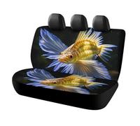 Waterproof Subaquatic Catfish Car Seat Cover Scratchproof Rear Seat Protector Universal Fit Bench Backseat Covers for Suvs Trucks Sedans Vans Pet Dog for Owners & Outdoor Enthusiasts Friendly