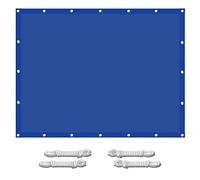 Waterproof Sun e 2x4.5m, 98% UV Protect, Windbreak, Weatherproof Canopy, Dark Blue e Sail for Outdoor, Garden, Includes 4x1.5m Ropes