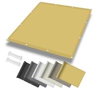 Waterproof Sun e Sail 0.4 x 1.2 m 98% UV Protect Outdoor Canopy for Garden & Patio Includes Attacent Ropes Cream Color & Easy to Install