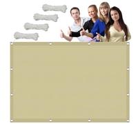 Waterproof Sun e Sail 2.2x2.2m (7.2x7.2ft) - Square Patio Canopy 90%-100% UV Protect Ideal for Outdoor Gardens Peras Beach Sand Yellow