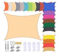 Waterproof Sun e Sail 3x6m - Outdoor Patio Canopy with Grommets 90% UV Protect - Perfect for Garden Deck and Backyard nings