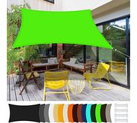 Waterproof Sun e Sail 4.5x5.5m 98% UV Protect for Outdoor Patio Garden and Backyard Tender Green Canopy for Enhanced e and t