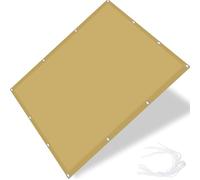 Waterproof Sun e Sail Canopy 0.8 x 1.2m 98% UV Protect WeatherResistant Mesh Cover for Garden & Patio Includes Free Rope