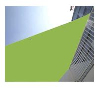 Waterproof Sun e Sail Canopy 98% UV Block Outdoor Straight Ed with Grommets for Deck Pera Patio Custom Color: Green Size: 1.5x2.5m