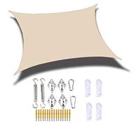 Waterproof Sun e Sail UV Protect ning for Outdoor Garden Terrace & Par Includes Fixing Kit & Rope (2x5m)