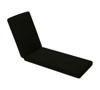 Waterproof Sun Lo Cush Pad table Garden Recliner Chair Replacement Seat Cush Outdoor/Indoor Sunbed Cush Black 193x56x3cm