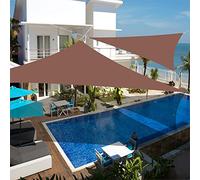Waterproof Sun Protection Awning Fabric 5.5x5.5x6cm for Balcony - No Drilling 95% UV Block Canvas Pergola Material Sold by the Metre Ideal for Parking Spaces Brown