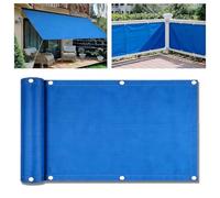 Waterproof Sun Sail Canopy 6x10M - UV Protect for Patio Balcony & Garden - Light Yellow e with Grommets & Rope Perfect for Outdoor Spaces