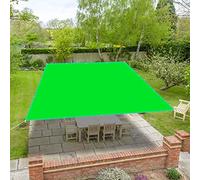 Waterproof Sun Sail e 9x9m - UV Protect 220g/m² PES Moisture-Proof Square Canopy for Patio Garden & Pool - Includes Free Rope Tender Green Color