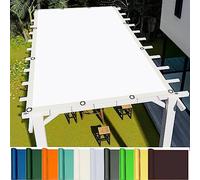 Waterproof Sun Shade Sail 1.5x3.8m (4.92x12.47ft) UV Protection Canopy Awning for Outdoor Garden Patio Backyard Party Includes Free Rope White