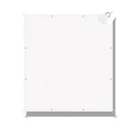 Waterproof Sun Shade Sail 140x700cm UV Protection Rectangle Canopy for Garden Balcony & Patio Wind Resistant Outdoor Shade White Sun Protection Awning